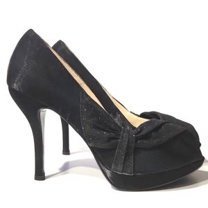 Caparros Odessa Platform Peeptoe Pumps EUC Size 10B